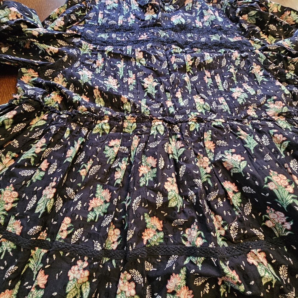 Pilcro Long-Sleeve Mock-Neck Swing Mini Dress Anthropologie 1X - Picture 12 of 16